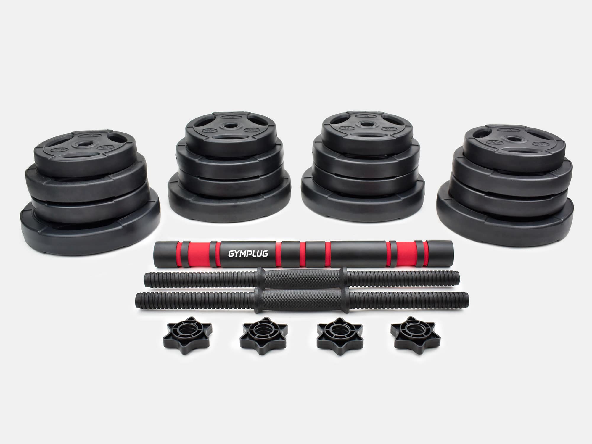 Dumbbell discount barbell set